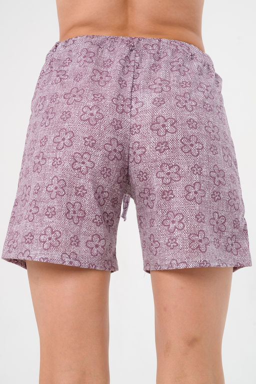 Шорты женские из кулирки Дачница бордо макси