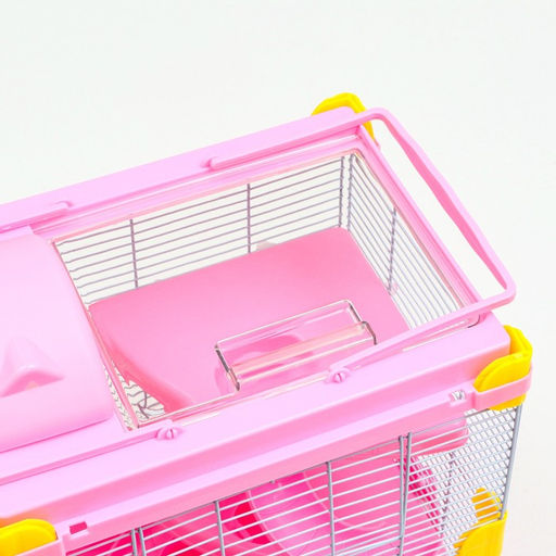 Клетка для грызунов Пижон, 31 х 24 х 46 см, розовая  фото 4