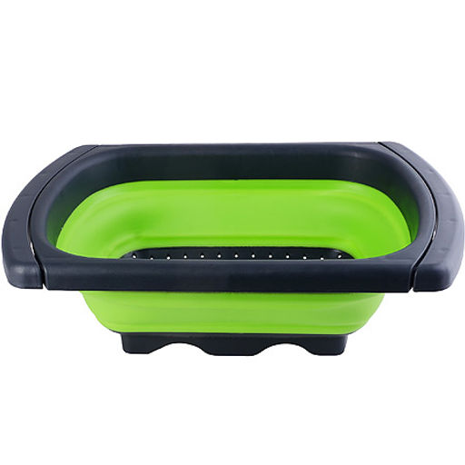 31488-1 Дуршлаг с выдвиж. ручками, ЗЕЛЕН.MB (х12) - Mayer&boch фото 2