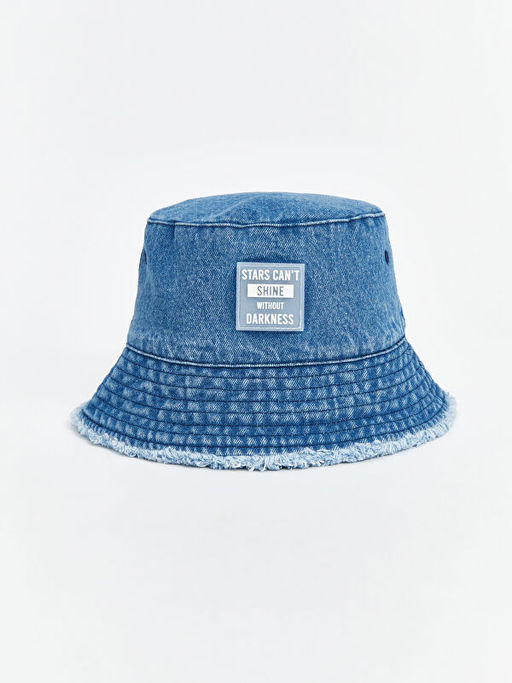 K?z ?ocuk Denim Bucket ?apka