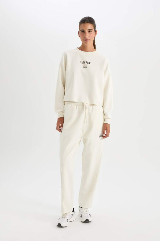 DeFactoFit Толстовка с круглым вырезом НБА Лос-Анджелес Лейкерс  фото 2