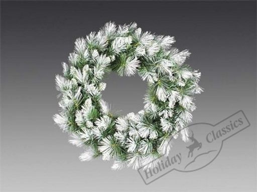 Венок еловый Шэмрок зеленый c литой силиконовой хвоей (30 LED огней) d=50 см - Holiday classics фото 2