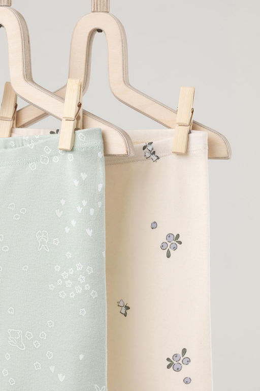 К 400785-2уп/зайчата на полянке,голубика и цветы набор брюки яс