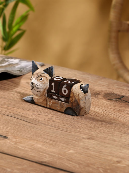 Вечный календарь Кошка, 1346.5 см, дерево - Simaland фото 3