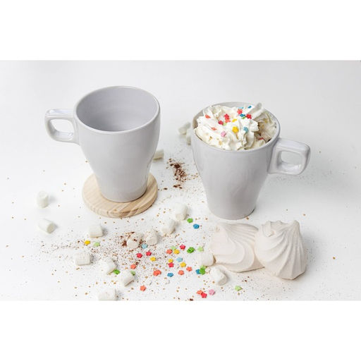 Кружка керамическая Доляна Coffee break, 300 мл, цвет белый  фото 15