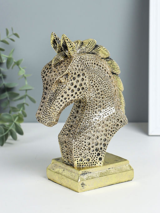 Фигурка полистоун «Бюст. Голова коня», 14×7×20 см