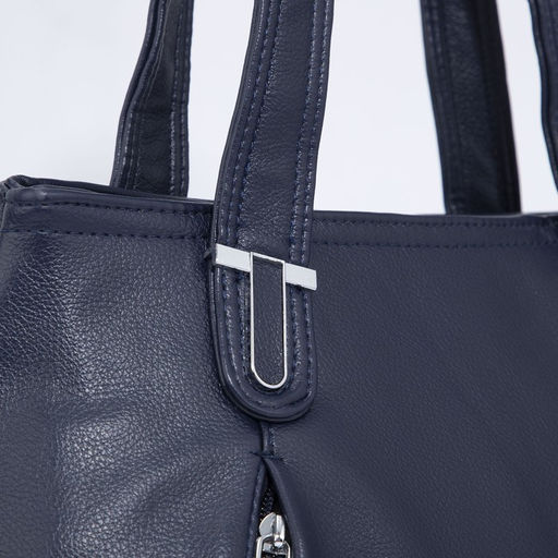 Сумка-тоут на молнии, цвет синий - Simaland фото 4