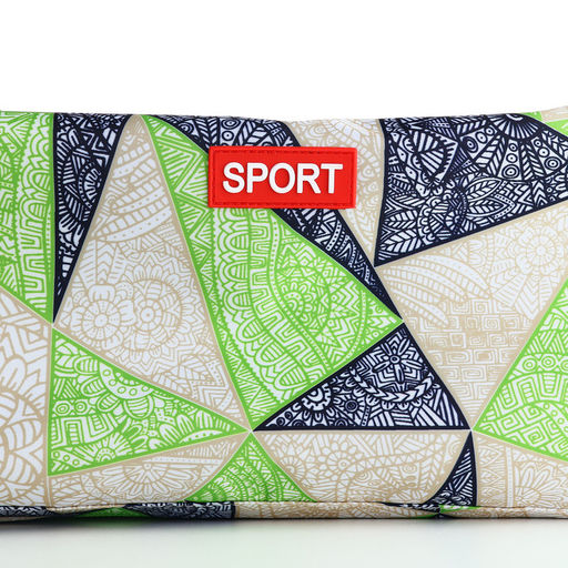 Сумка спортивная на молнии TEXTURA, боковой карман-сетка, регулируемый ремень, средний размер, зелёная