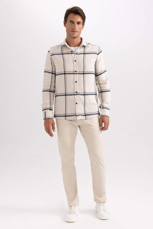 Рубашка с длинным рукавом Modern Fit Lumberjack - Defacto фото 5