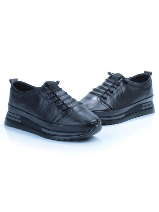 03-5020 BLACK Полуботинки женские (натуральная кожа)