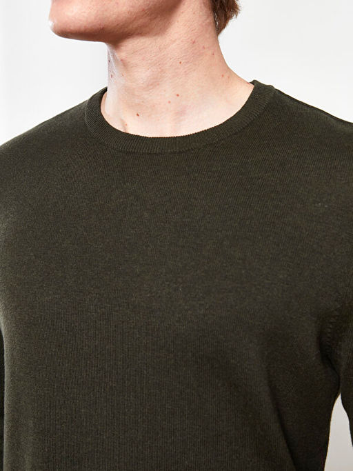 Bisiklet Yaka Erkek Triko Kazak