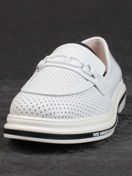 03-PDD170-1 WHITE Лоферы женские (натуральная кожа) - Фабричный китай фото 8