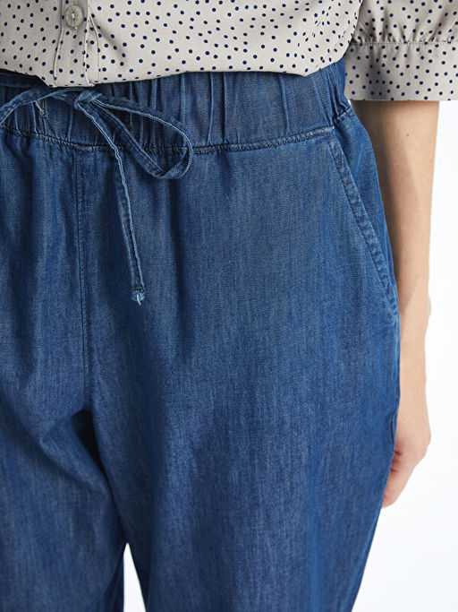 Beli Lastikli Carrot Fit Kad?n Jean Pantolon