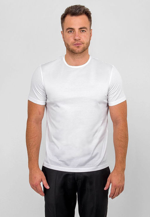 Джемпер мужской короткий рукав GREG TS521-M (белый)