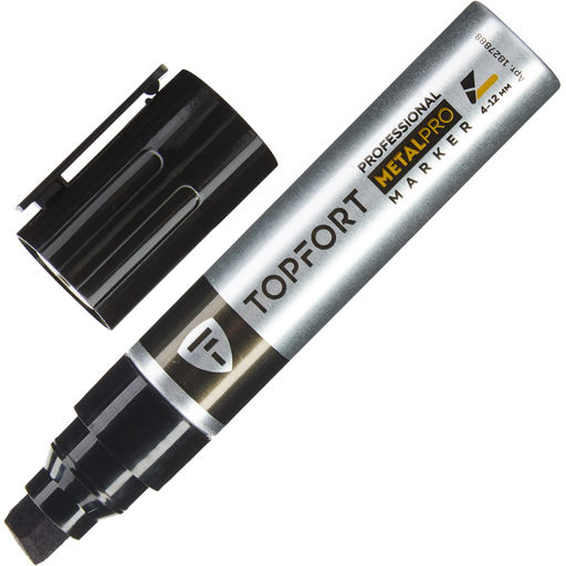 Маркер для металла Topfort MetalPro 4-12 мм черный