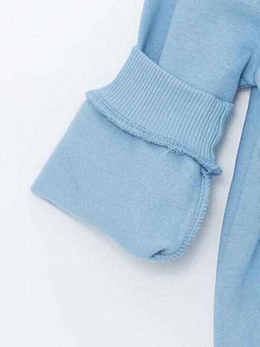 Bisiklet Yaka Uzun Kollu Bask?l? K?z Bebek Sweatshirt ve Tayt 2li Tak?m - Waikiki фото 3