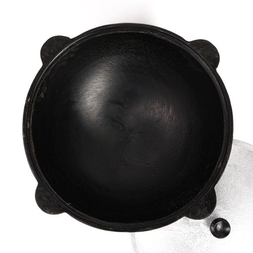 Казан Шафран, 16 л, круглое дно, алюминиевая крышка, чугун