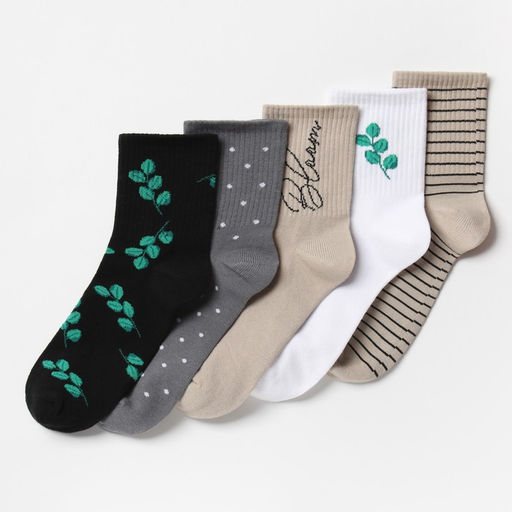 Носки женские KAFTAN Life, набор 5 пар, размер 36-39 (23-25 см)