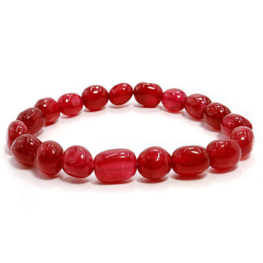 Браслет из камня Рубиновый агат помогает находить людям свою половинку и дарует счастье