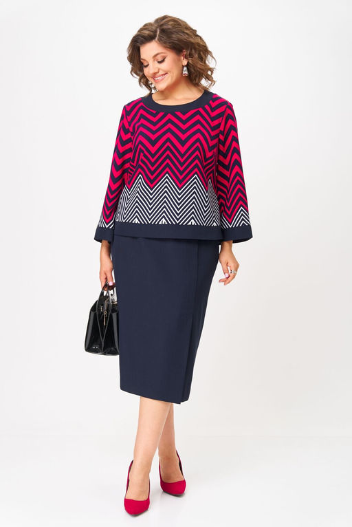 Костюм Aira Style 24126 Малоново синий