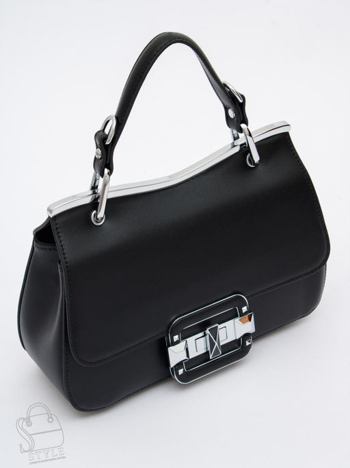 Сумка женская кожаная 6061Q black Polina&Eiterou