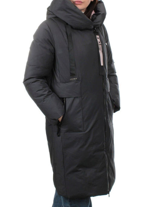 002 DK. GRAY Пальто зимнее женское (холлофайбер 200 гр.) - Fashion фото 2