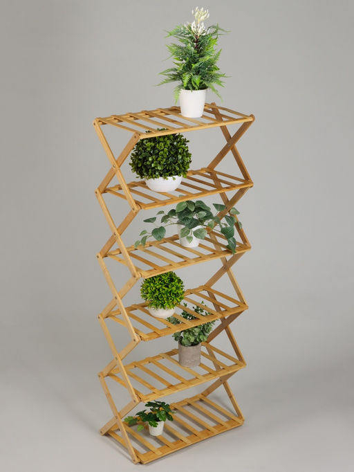 Стеллаж универсальный, 6 полок, 50×25×110 см, напольный, открытый, Greengo
