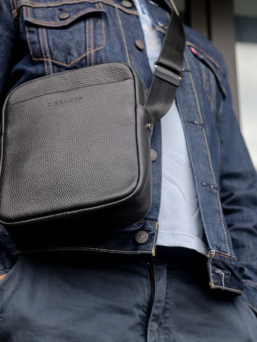 Мужская кожаная сумка Dierhoff ДМ 2040/МХ - Sergio valentini фото 3