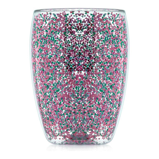 Стакан стеклянный Walmer Confetti Pink с двойными стенками, 0.35 л, цвет розовый  фото 2
