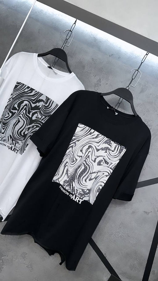 Футболка со стразами - Ksa фото 3