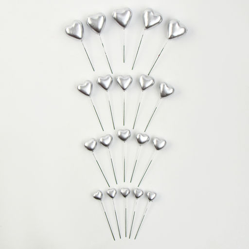 Набор для украшения Сердечки, цвет серебро - Страна карнавалия фото 7