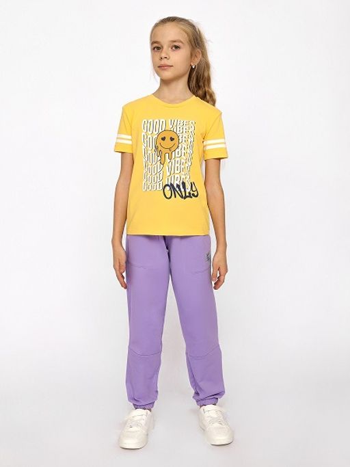 CRB wear/CWJG 63351-30-342 Футболка для девочки,желтый/Ex.Cherubino