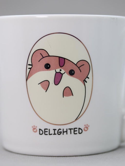Кружка Delighted hamster, pink (360 ml)