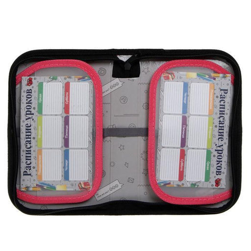 Пенал школьный, 1 секция, 13×21×4 см «Кот»