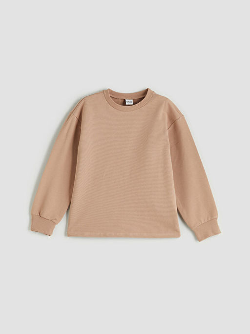 Bisiklet Yaka K?z ?ocuk Sweatshirt ve Tayt