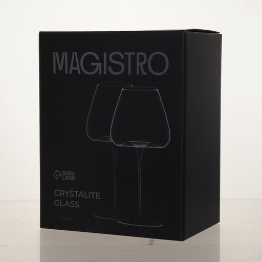 Бокалы для вина Magistro Амьен, 700 мл, h=25 см, набор 2 шт., стекло, прозрачные  фото 9