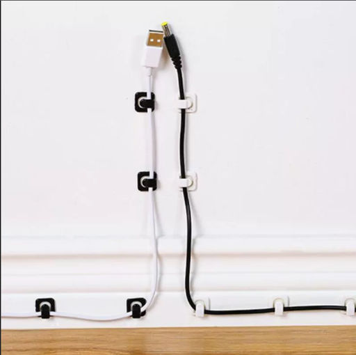 Набор прозрачных крючков -зажимов для крепления гирлянд и проводов 18шт