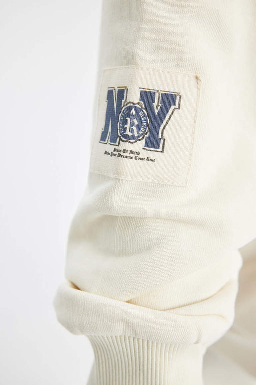 Толстый, мягкий кардиган для девочек с капюшоном на спине и принтом внутри - Defacto фото 6