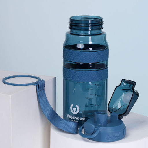 Бутылка для воды спортивная Woohooo H2O цвет Dark Blue 850 ml - Галеонтрейд фото 3