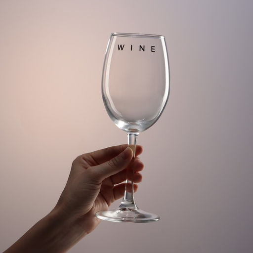 Бокал для вина с надписью Wine, 360 мл