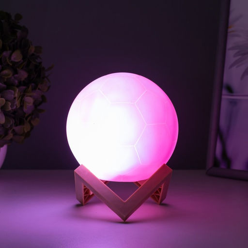 Ночник «Мячик» LED МИКС от батареек 3xLR=44 белый 10×10×10 см RISALUX