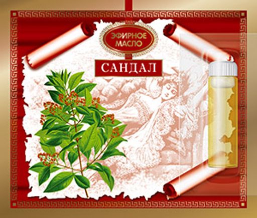 Масло косметическое эфирное Сандал 2,4 мл