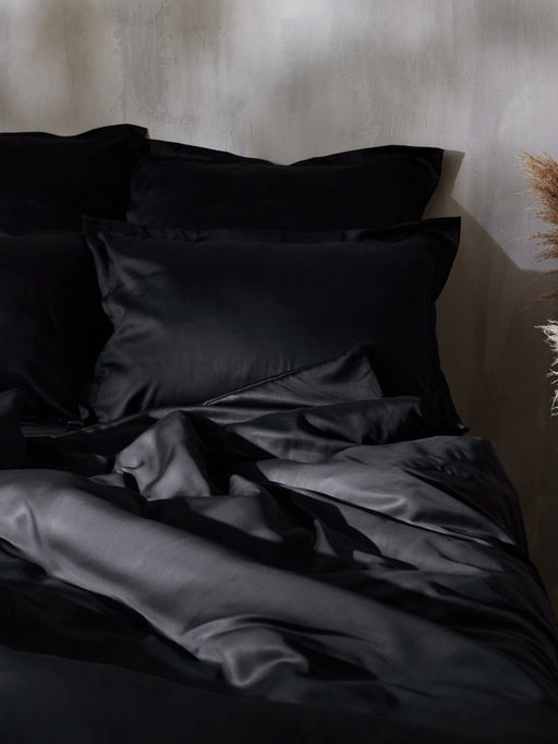 Простыня 2 спальная SL Home Tencel, 235240 см, чёрная, тенсель - Sima-land home фото 8
