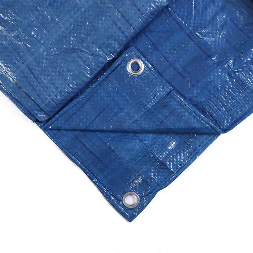 Тент защитный, 5 4 м, плотность 60 г/м, УФ, люверсы шаг 1 м, голубой - Simaland фото 13