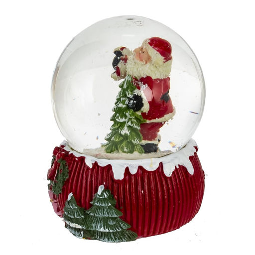 Фигурка декор в стекл шаре "Мишка/Снеговик/Дед Мороз/Олень", D 6.5 см, L6,5 W6,5 H9 см, 4в.