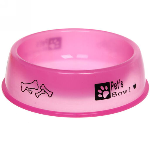 Цена за 3 шт. Миска пластиковая "Паппи" 21*6см цвет розовый / 500мл