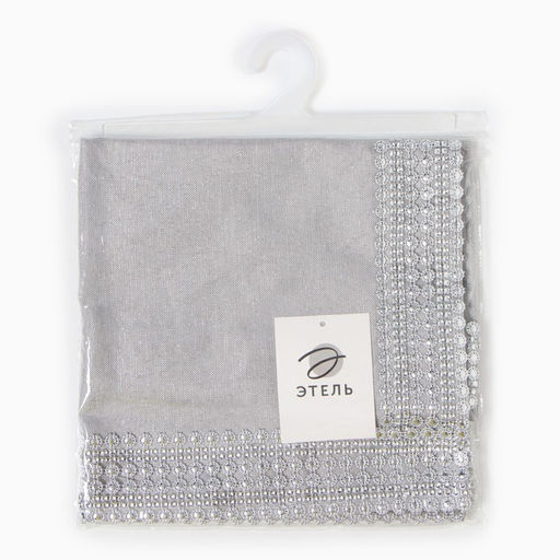 Дорожка Этель со стразами, 118×60 ±5 см, цвет серый, п/э