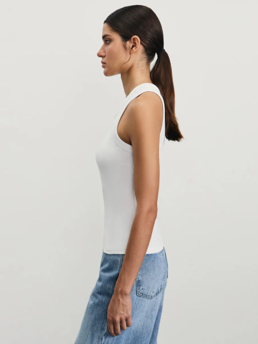 Базовая майка в рубчик / Zarina  фото 4