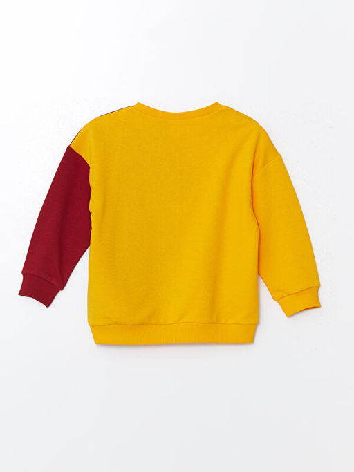 Bisiklet Yaka Galatasaray Bask?l? Erkek ?ocuk Sweatshirt - Waikiki фото 2