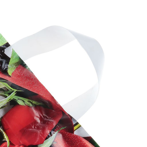 Цена за 25 шт. Пакет «Мерси», полиэтиленовый с петлевой ручкой, 38×42 см, 40 мкм